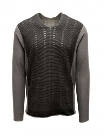 Men s knitwear online: Parallel seams laddered Label Under Construction sweater