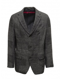 Sage de Cret blue grey checked wool jacket 31-50-3922 50 order online