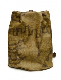 Kapital Hopi backpack in golden canvas and leather K2105XB555 order online