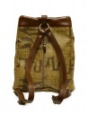 Kapital Hopi backpack in golden canvas and leather shop online bags