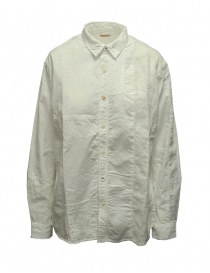 Camicie donna online: Kapital camicia bianca in cotone e lino