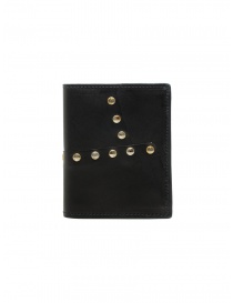 Wallets online: Guidi PT3_RV wallet in kangaroo leather with studs