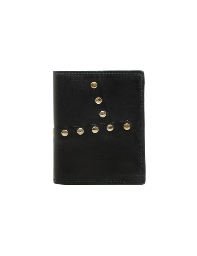 Guidi PT3_RV wallet in kangaroo leather with studs