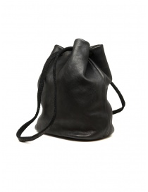 Bags online: Guidi BK3 bucket bag in black horse leather