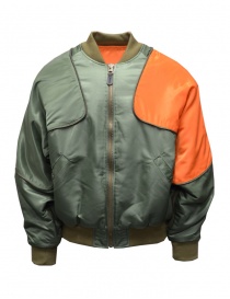 Kapital bomber-cuscino color khaki e arancio K2110LJ070 KHAKI order online