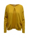 Ma'ry'ya Rebecca pullover giallo aperto con botton acquista online YGK038 10HONEY