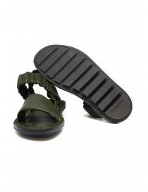 Trippen Synchron open sandals in khaki-colored leather price