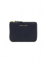 Comme des Garçons SA8100 navy blue leather pouch coin purse buy online SA8100 NAVY