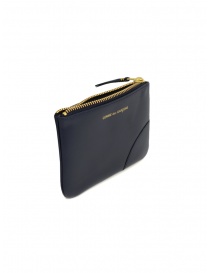 Comme des Garçons SA8100 navy blue leather pouch coin purse buy online
