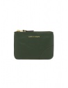 Comme des Garçons SA8100 pouch purse in bottle green leather buy online SA8100 BOTTLE GREEN