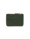 Comme des Garçons SA8100 pouch purse in bottle green leather shop online wallets