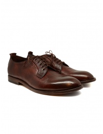 Mens shoes online: Shoto brown red leather shoes