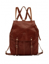 Bags online: Il Bisonte Trappola brown leather backpack