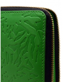 Comme des Garçons Embossed Forest green compact wallet buy online