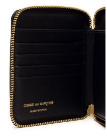 Comme des Garçons Embossed Forest medium black leather wallet wallets buy online