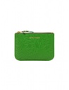 Comme des Garçons Embossed Forest green pouch purse SA8100EF buy online GREEN EMB.FOREST SA8100EF GREEN