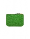 Comme des Garçons Embossed Forest green pouch purse SA8100EF shop online wallets