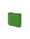 Comme des Garçons Embossed Forest green pouch purse SA8100EF GREEN EMB.FOREST SA8100EF GREEN price