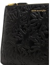 Comme des Garçons Embossed Forest black leather pouch SA5100EF shop online wallets