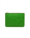 Comme des Garçons Embossed Forest green leather pouch buy online GREEN EMB.FOREST SA5100EF GREEN