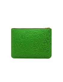 Comme des Garçons Embossed Forest green leather pouch price