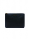 Comme des Garçons SA5100 medium pouch in navy blue leather buy online SA5100 NAVY