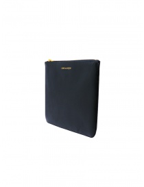 Comme des Garçons SA5100 medium pouch in navy blue leather price