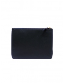 Comme des Garçons SA5100 medium pouch in navy blue leather buy online