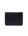 Comme des Garçons SA5100 medium pouch in navy blue leather shop online wallets