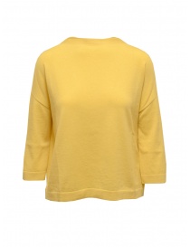 Ma'ry'ya yellow cotton and cashmere boxy sweater YGK016 9HONEY order online