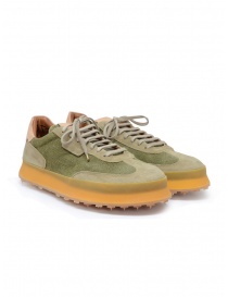 Mens shoes online: Shoto Dorf green suede lace-up shoe