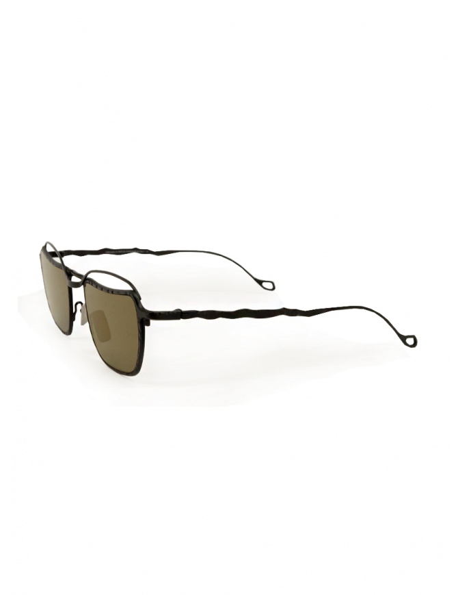 Kuboraum H71 Black Sunglasses With Flashgold Lenses