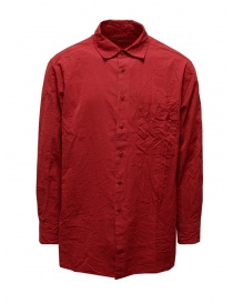 Casey Casey camicia oversize rossa 19HC264 RUST order online