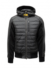 Parajumpers Gordon black sweatshirt-down hooded jacket PMHYBFP01 GORDON BLACK 541 order online
