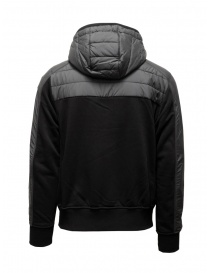 Parajumpers Gordon black sweatshirt-down hooded jacket