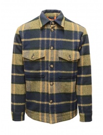 Giacche uomo online: Selected Homme giacca camicia in lana a quadri blu e beige