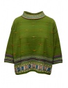 M.&Kyoko reversible green pullover with three quarter sleeves buy online BBA01402WA GREEN