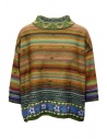 M.&Kyoko reversible green pullover with three quarter sleeves shop online women s knitwear