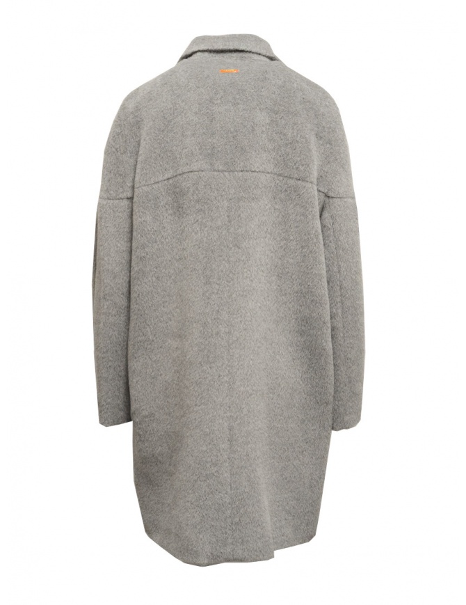 Maison Lener Constante medium coat in light grey wool