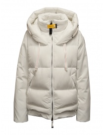 Parajumpers Peppi white down jacket with rayon sleeves PWPUFSI31 PEPPI OFF-WHITE 505 order online