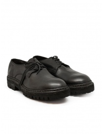 Mens shoes online: Guidi 792V_N black horse leather lace-up shoes