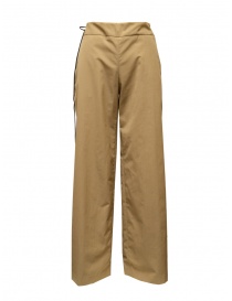 Monobi wide trousers in beige cordura 11364409 F 204 GALLES DESERT order online