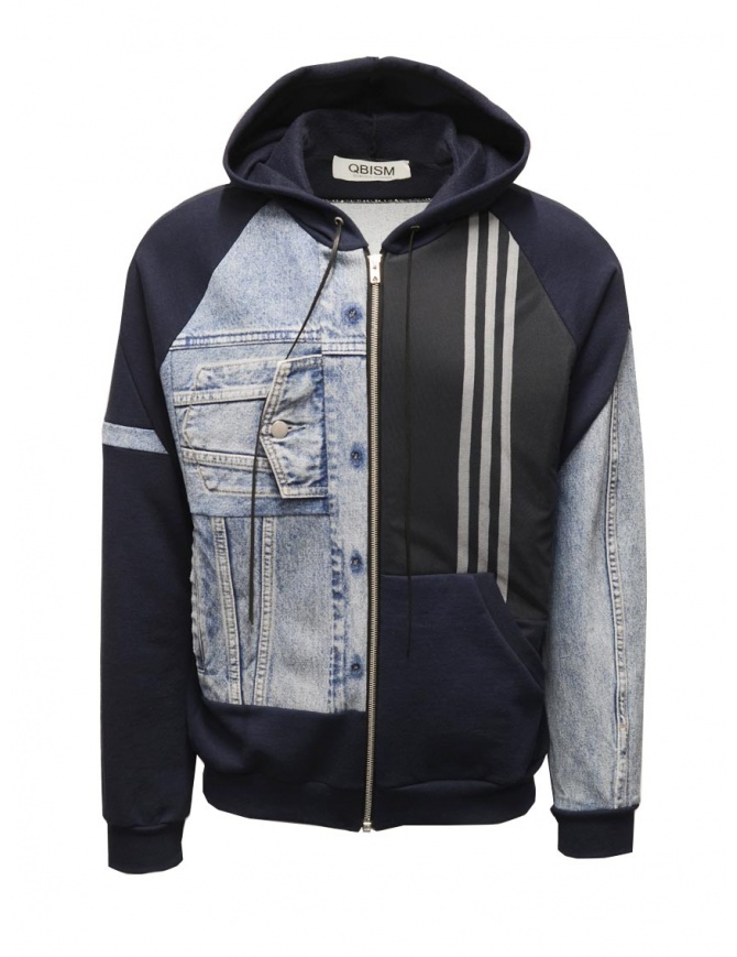 september tiger desillusion Qbism blue Adidas sweatshirt + men's denim jacket