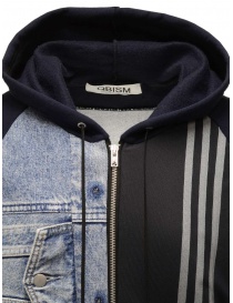 Qbism blue Adidas sweatshirt + men's denim jacket