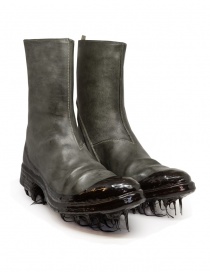 Carol Christian Poell dark grey boots with black dripped sole buy online