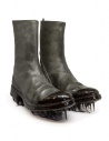 Carol Christian Poell dark grey boots with black dripped sole shop online mens shoes