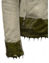 Carol Christian Poell LM/2498R giacca in pelle grigia con gomma colata prezzo LM/2498R CORS-PTC/036shop online