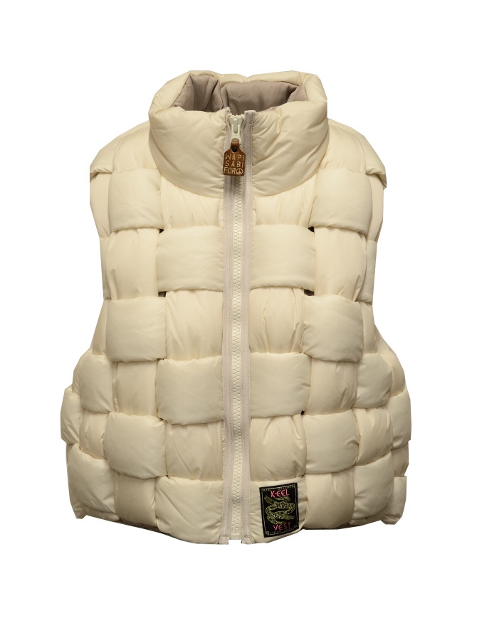Kapital white padded interwoven vest for woman