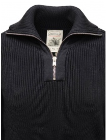 S.N.S Herning blue wool sweater with short zip price