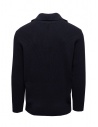 S.N.S Herning blue wool sweater with short zip shop online men s knitwear